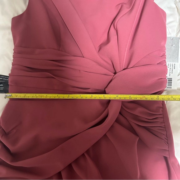 Kay Unger Pink Gathered Midi Dress size 8 NWT $278 - Picture 10 of 16